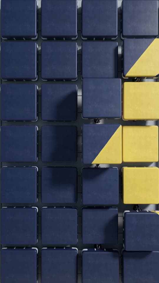 Motion study — split-flap colour grid