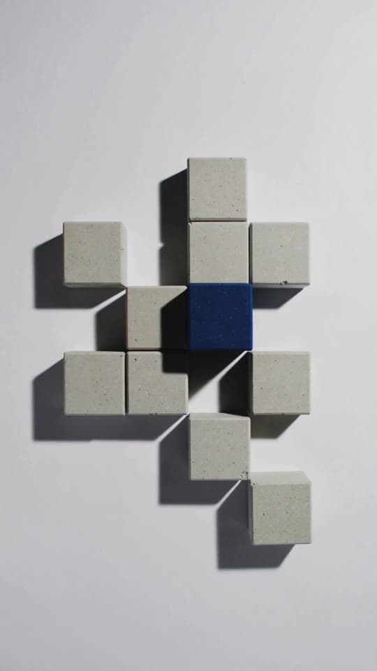 Layout study — modular block composition